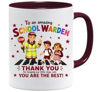Jungle Mug | Cadeau de remerciement avec motif de gardien d'école | Jolie tasse à café, appréciation du personnel de patrouille de croisement, cadeaux pour enseignants pour femmes, aide à la sécurité