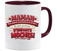 Jungle Mug | Fête Des Mères Drôle | Maman, Au Moins Tu N'as Pas D'enfants Moches | Tasse À Café Humour, Idée Cadeau Femme, Mug, Anniversaire, Coffret, Originale