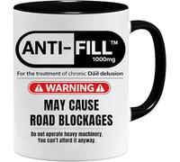 Jungle Mug | Mug amusant | Anti-ill 1000 mg May Cause Road Blockages | Cadeau de départ d'un collègue | Nouvel emploi pour femme | Félicitations et bien fait | Accessoires de bureau pour bureau