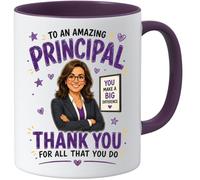 Jungle Mug | Mug de remerciement | Cadeau d'appréciation de la directrice d'école pour elle | Cadeau de départ de directrice | Remerciement de fin d'études | Tasse à café en céramique 325 ml