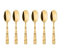 Jungle Sambonet Set 6 Mokkalöffel Edelstahl/PVD Gold 52767GA7