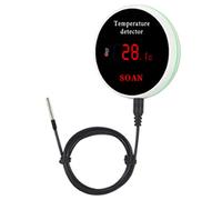 Junguluy Tuya Smart Home Wifi Capteur de température Digital Smartlife Thermomètre Salle Piscine Thermostat Alarme Prise EU