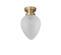 Globen Lighting Plafonnier Juni IP44 Blanc poncé