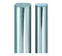 JuNie JuNie Barre profilée L 1250 mm, Ø 8/7 mm 87 acier nickelé Quantité:1