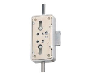 JuNie JuNie Jeu de serrure à tige tournante, 7051, D15/20 plastique, blanc Quantité:1