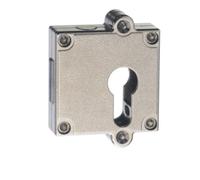 JuNie JuNie MB-Cadenas à pêne 7407,D 40mm pour cylindre profilé métal nickelé, G/D Quantité:1
