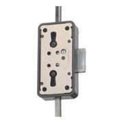 JuNie JuNie Set de serrure à tige tournante pour meubles, 7052, D15/20 plastique, brun Quantité:1