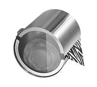 Junsun Moderne pour Papier WC Ronde Rouleau de Papier de Soie Support étanche à Fixer au Mur - Acier Inoxydable, Nickel brossé
