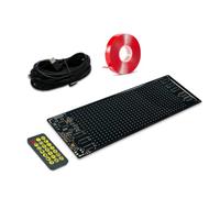 Junterone Panneau LED Programmable, Message Défilant, Panneau D'Affichage Numérique Flexible, Contrôle par Application DIY, Panneau Matriciel LED, A