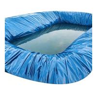 Junvstor Bâche en Plastique Blaue Robuste 2x6m piège étanche revêtement d'étang, revêtements Caoutchouc Culture de Jardin, Feuilles Couverture polyéthylène Isolation Jardinage Membrane