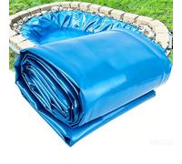 Junvstor Petit revêtement d'étang en PEHD 1x6m 2x3m 4x5m 6x7m, piège d'étang à Film d'étanchéité de sous-Couche étanche pour Les Jeux d'eau, Culture Jardin Membrane de Piscine en Cascade