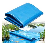 Junvstor Revêtement d'étang 2x2 3x4 6x6 8x10 M, revêtement Flexible HDPE, Membrane préformée pour Piscine de Jardin, piège étanche Bleu, Film Serre étangs sans Danger pour Les Poissons