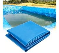 Junvstor Revêtement d'étang en PE renforcé 3X3M 3X4M 6X8M 7X12M, Film de revêtement d'étang de 0,16 épaisseur pour l'extérieur, revêtement d'étang sans Danger pour Les Poissons Koi