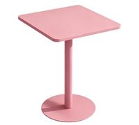 Junvstor Table de Bistro de Barre de piédestal en métal Rose, Table d'extrémité latérale d'accent Stable pour Le café de Balcon de Chambre à Coucher