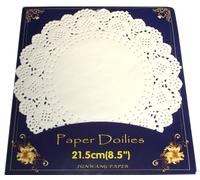 junwang parquet de 20 napperon de Table en Papier Ronde diamètre 21,5 cm Serviette