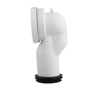 JunZheHub Adaptateur de Raccord de Bride de Toilette Décalée, Rallonge de Tuyau Flexible En PP Réutilisable pour La Réparation et Le Remplacement Des Urinoirs E, F 30cm
