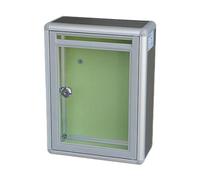 JunZheHub Boîte à Suggestions avec Serrure, Boîte Aux Lettres En Aluminium, Boîte à Dons, Métallique, Fixation Murale, et Sécurisée pour Maison de, port avant