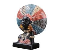 JunZheHub Buste de Femme Africaine, Sculpture de Table pour Studios de et Hôtels