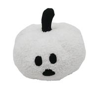JunZheHub Coussin Citrouille d'halloween, Peluche Citrouille, Oreiller Mignon pour Canapé, Accessoire de Couchage, Jouet, Cadeau pour Enfants, Souvenir de F, Blanc