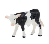 JunZheHub Figurine d'animal de Ferme Réaliste, Peinte à La Main, Idéale pour Décorer Un Jardin Ou Une Maison, Notamment pour Les Garçons, Black Spot Calf
