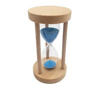 JunZheHub Horloge Sablier Bois Verre Sable Chronomètre Outil de Minuterie Fonction Décorative Convient Aux Jeux Cuisson Exercice Cadeau Décoration Bureau, Bleu, 30mins