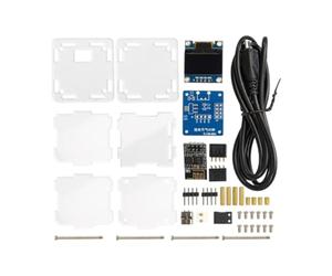 JunZheHub Kit Horloge Météo Mini pour Assemblage Électronique Station Météo Connectée Pratique du Soudage Fonctionnement Intelligent en Matière PP Adapté à la