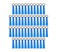 JunZheHub Lot de 48 étiquettes Nominatives en Forme de Pompons de pour Cadeaux D'équipe, Bleu
