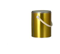 JunZheHub Pot de Peinture Vide Contenant de Fer Seau avec Couvercle Transport Facile Poignée Confortable Récipient Adapté pour Loisirs Créatifs, 4l