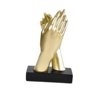 JunZheHub Statue Main de Décoration Main Figurine Doigt Humain Résine Sculpture Ornement Moderne Style Unique Adaptée Salon Bureau Bibliothèque Chambre Table, 1 Paire de Mains