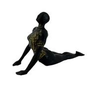 JunZheHub Statue Pose Figurine Sculpture Méditation Résine Art Moderne Aspect Luxe Adaptée Au Salon Chambre Bureau Étagère, Étirage