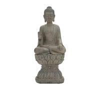 JunZheHub Statuette de Bouddha En Résine, Ornement de Bureau, Figurine Bouddhiste Assise, Sculpture Miniature, Décoration Manuelle, Idéale pour Le Salon, Style C