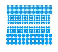 JunZheHub Sticker Lumineux Décor Étoiles Murales Autocollant Réutilisable Brillance Facile à Coller Adapté à Chambre Enfant Salle de Jeux Bureau, #Blue 407 Dot