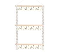 JunZheHub Support pour Bandeau, Organisateur de Cheveux, Rangement pour Filles, Pinces à Cheveux En Bois, Crochet à Nœud, 38cmx60cm