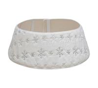 Jupe-Collier de Sapin de Noël Décor esthétique réutilisable en Peluche | Cache-pied pour support de sapin de Noël Maison salon ferme école intérieur extérieur fête