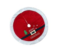 Jupe d ' Arbre de Noël Ronde en Tissu velouté Doux, Tapis d ' Arbre de Noël résistant à la décoloration, Lavable en Machine pour la décoration de fête de Vacances Jupe Ronde