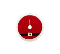 Jupe d ' Arbre de Noël Ronde en Tissu velouté Doux, Tapis d ' Arbre de Noël résistant à la décoloration, Lavable en Machine pour la décoration de fête de Vacances Jupe Ronde
