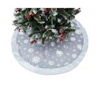 Jupe d'arbre de Noël Coton Gris