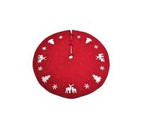 Jupe D'Arbre De Noël Flocon De Neige 48 Pouces Rouge K115