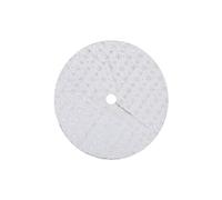 Jupe D'Arbre De Noël Flocon De Neige En Cristal De Glace 90Cm Blanc K120