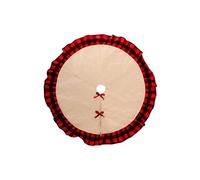 Jupe D'Arbre De Noël Linge A Carreaux 120Cm Multicolore K30