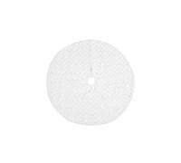 Jupe D'Arbre De Noël Tapis En Peluche 90Cm Blanc K21
