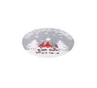 Jupe D'Arbre Flocon De Neige Tricoté 117Cm Décorations De Noël Gris K98