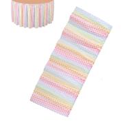 Jupe de Bureau pour Classe 30x71 cm Nappe Scolaire à Volants Colorés pour | Tableau de Rentrée Scolaire pour Étudiants Enseignants Décorateurs Dortoir ureau Maternelle Préma