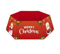 Jupe de Collier Sapin Noël Non-Tissé 60x80cm Design Festif Unique | Base solide en tissu non-tissé grande taille 60x80x25cm installation pour facile polyvalente pour cadeaux et présentoirs
