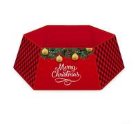 Jupe de Collier Sapin Noël Non-Tissé 60x80cm Design Festif Unique | Base solide en tissu non-tissé grande taille 60x80x25cm installation pour facile polyvalente pour cadeaux et présentoirs