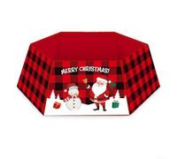 Jupe de Collier Sapin Noël Non-Tissé 60x80cm Design Festif Unique | Base solide en tissu non-tissé grande taille 60x80x25cm installation pour facile polyvalente pour cadeaux et présentoirs