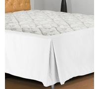 Jupe de Lit Cache Sommier 140x200cm Hauteur 45cm Longue Descente Jusqu’au Sol,Tissu Doux et Extensible,Rénove et Protège Sommier