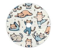 Jupe De Sapin De Noël Chats Mignons Dessinés À La Main S