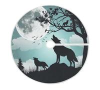 Jupe De Sapin De Noël Loup De La Lune du Soir Jupesapindenoel L