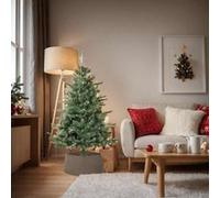 Jupe de sapin de Noël marron Ø65x23 cm plastique Marron
